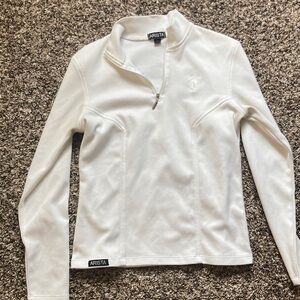 Women's White Quarter-Zip Pullover